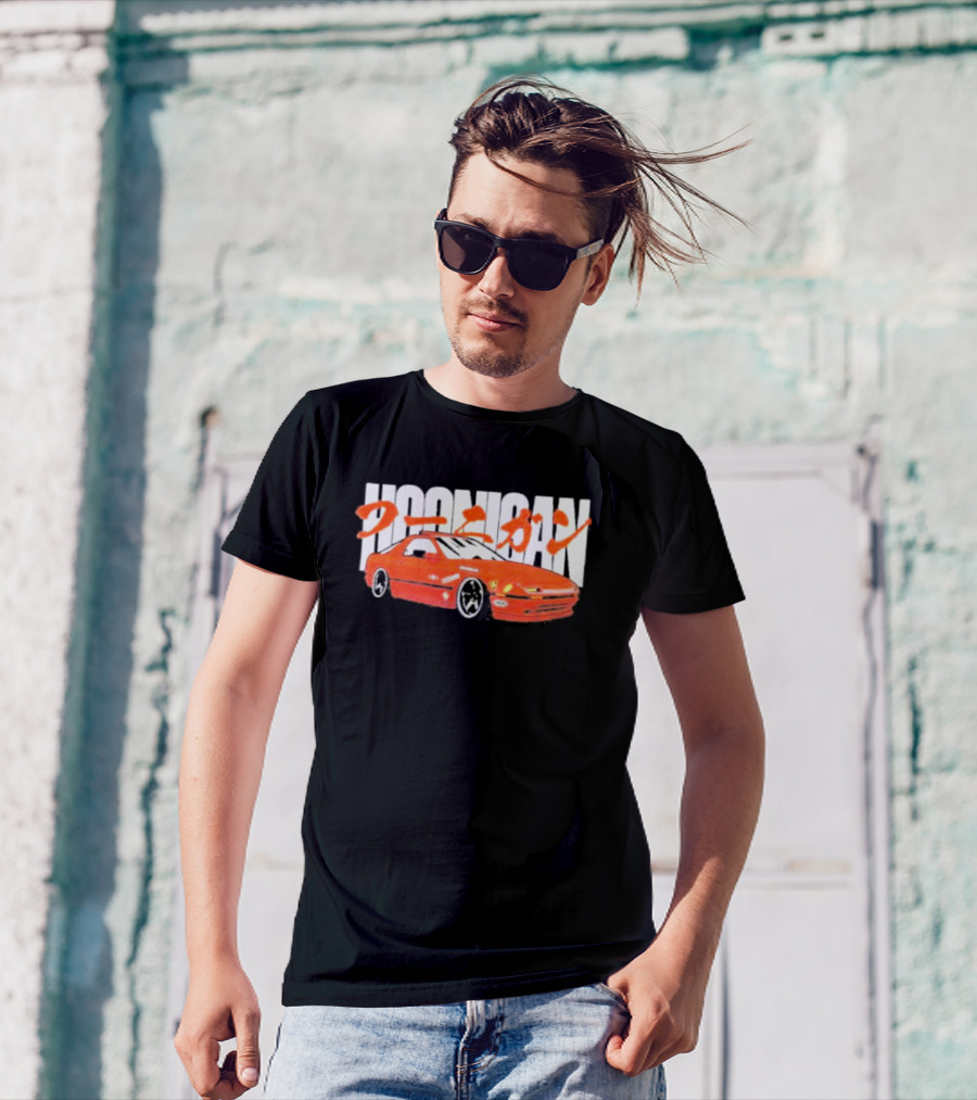 Hoonigan FC Rotary Japanese Kanji Red Sports Car T-Shirt