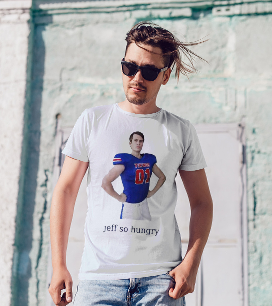 Vikings 01 Jeff So Hungry Football Player T-Shirt