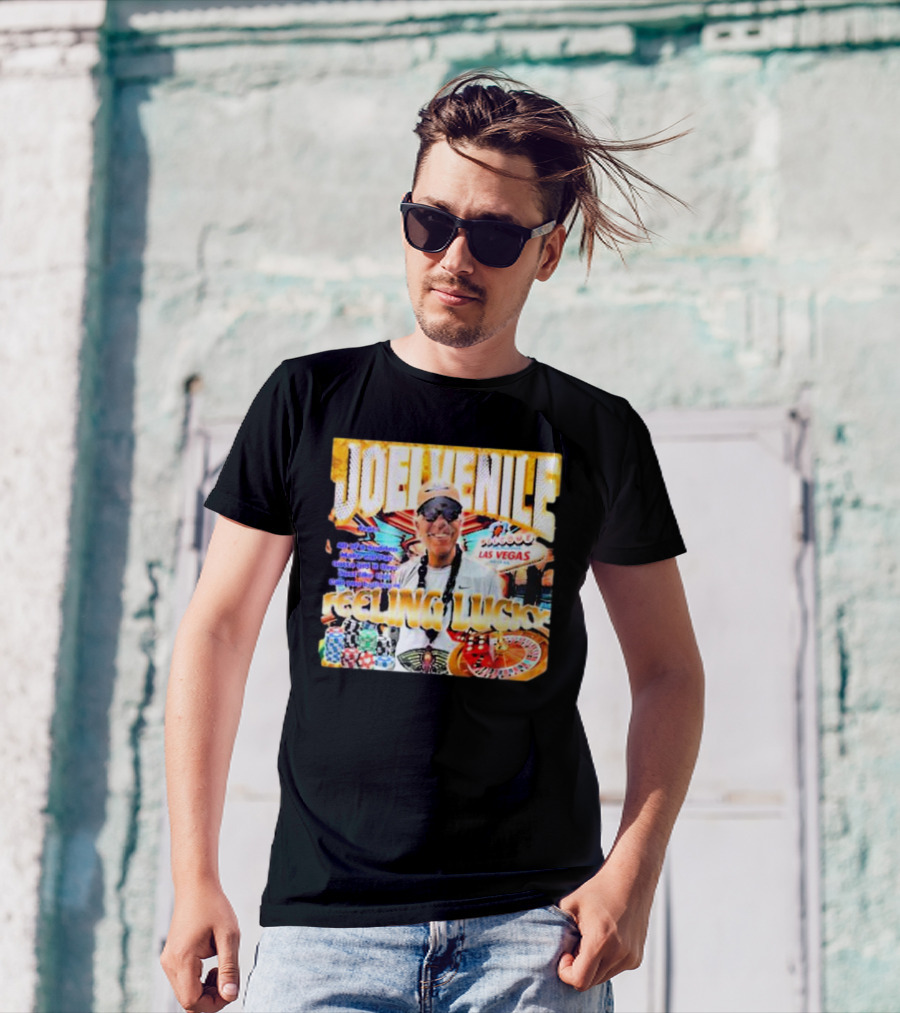 JOELVENILE FEELING LUCKY LAS VEGAS CASINO ROULETTE T-Shirt