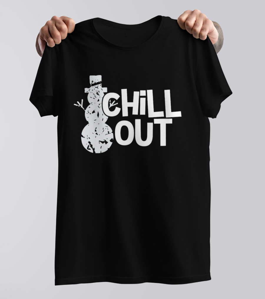 Chill Out Snowman Christmas T-Shirt