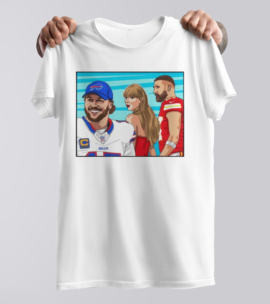 Buffalo Bills Vs. Kansas City Chiefs Distracted Girlfriend Meme T-Shirt