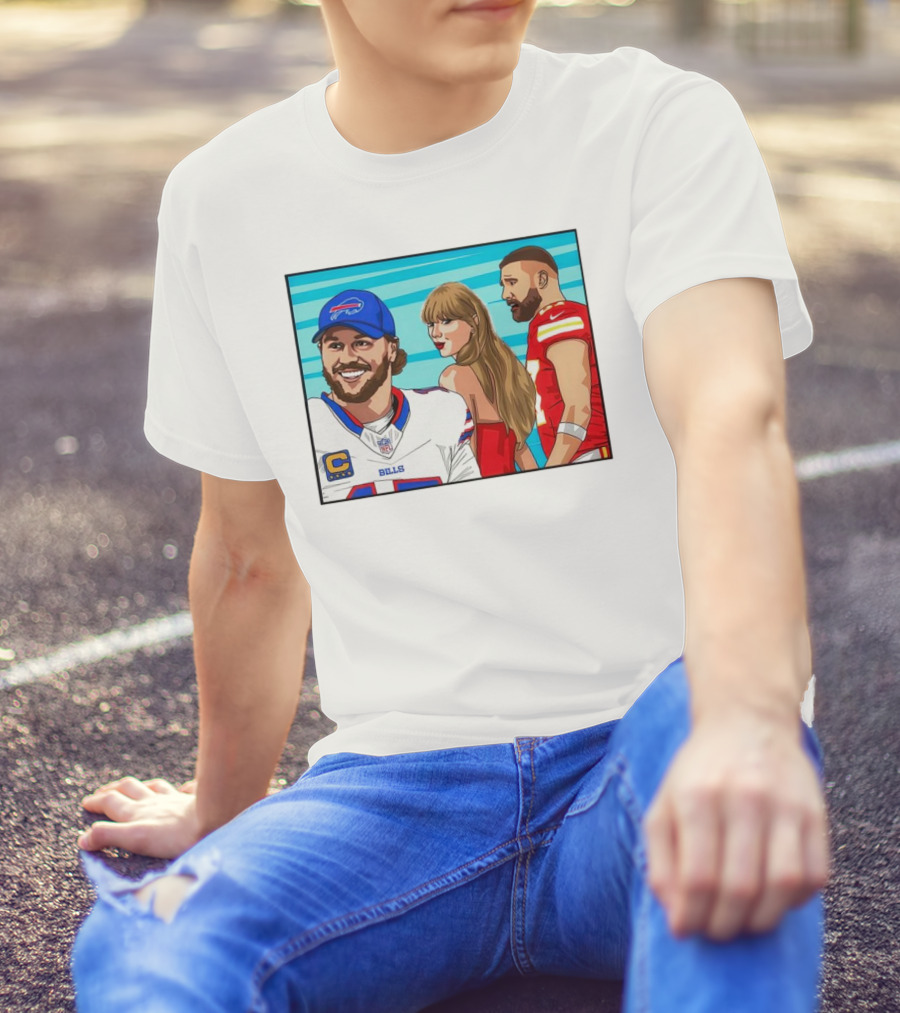 Buffalo Bills Vs. Kansas City Chiefs Distracted Girlfriend Meme T-Shirt
