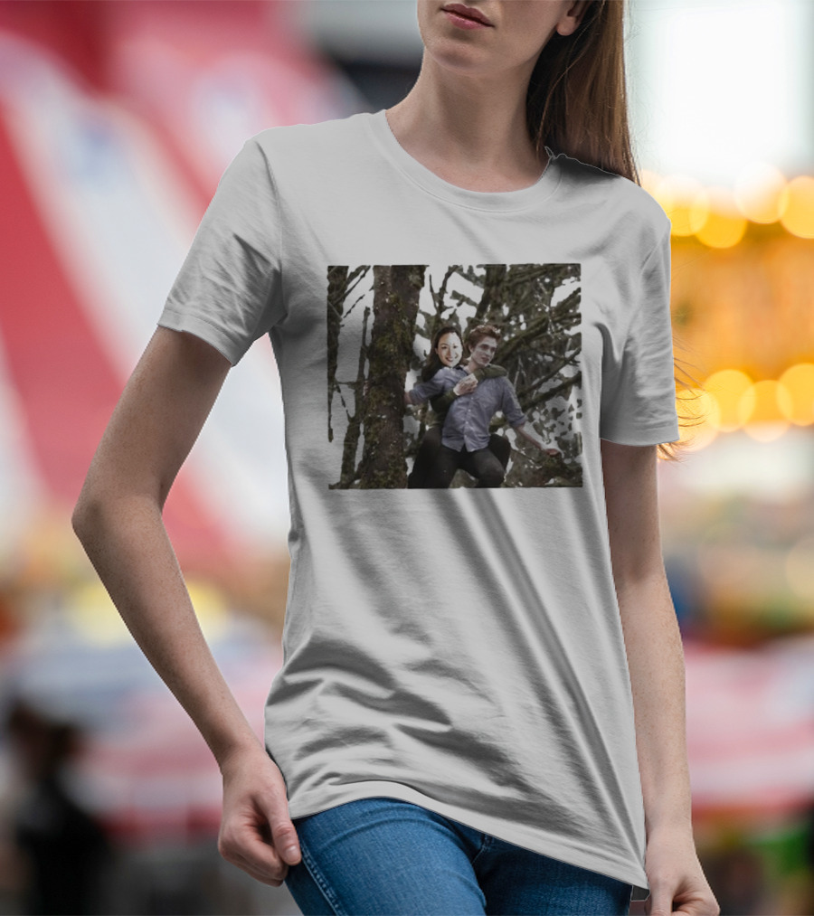 Custom Face Twilight Vampire Romance Parody With Wolf Elements T-Shirt