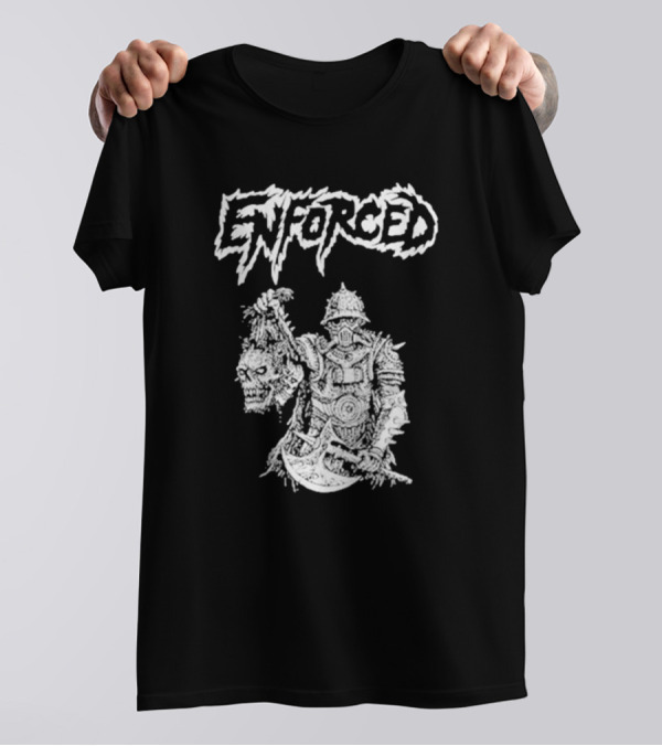 Enforced Warrior Holding Severed Head With Axe T-Shirt