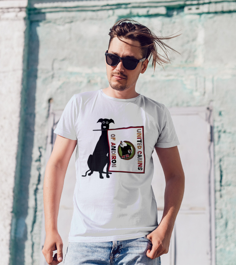 United Cabins Of Andiron Dog Flag T-Shirt