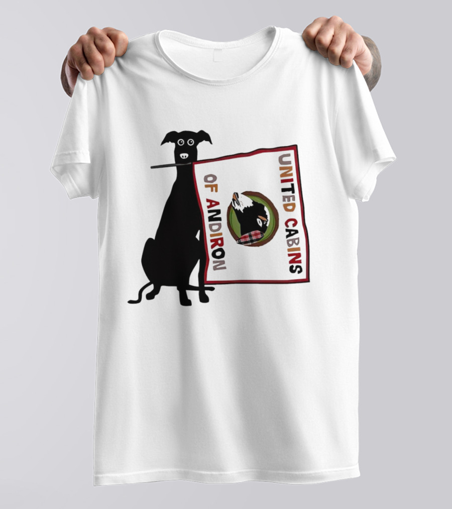 United Cabins Of Andiron Dog Flag T-Shirt
