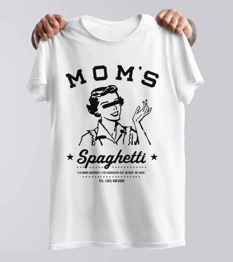 Eminem Mom's Spaghetti C/O Union Assembly Detroit 2131 Woodward Ave 48201 T-Shirt