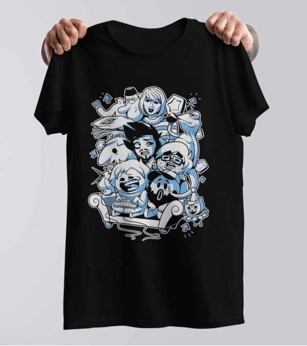 Websplorer Boys Characters Iconic Cartoon Group Adventure T-Shirt