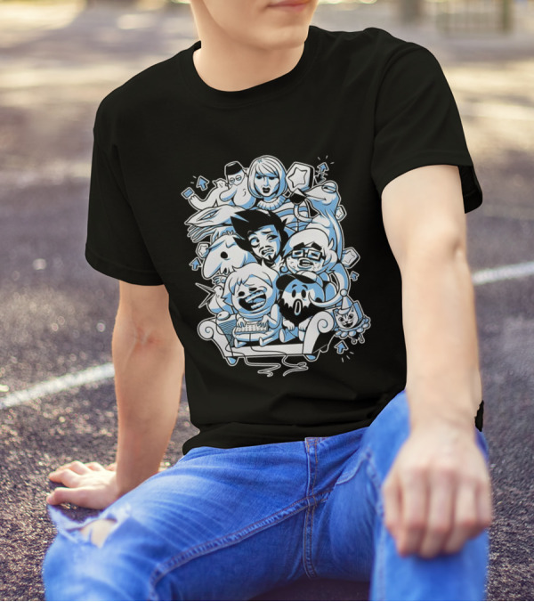 Websplorer Boys Characters Iconic Cartoon Group Adventure T-Shirt