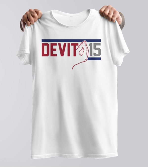 Giants Tommy DeVito Jersey Number 15 With Italian Hand Gesture T-Shirt