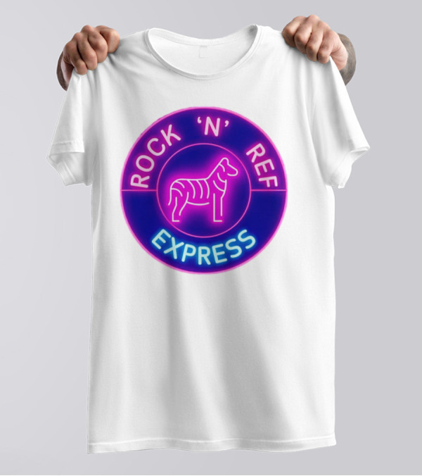 Rock 'N' Ref Express Jesse Beeler Tag Neon Zebra T-Shirt