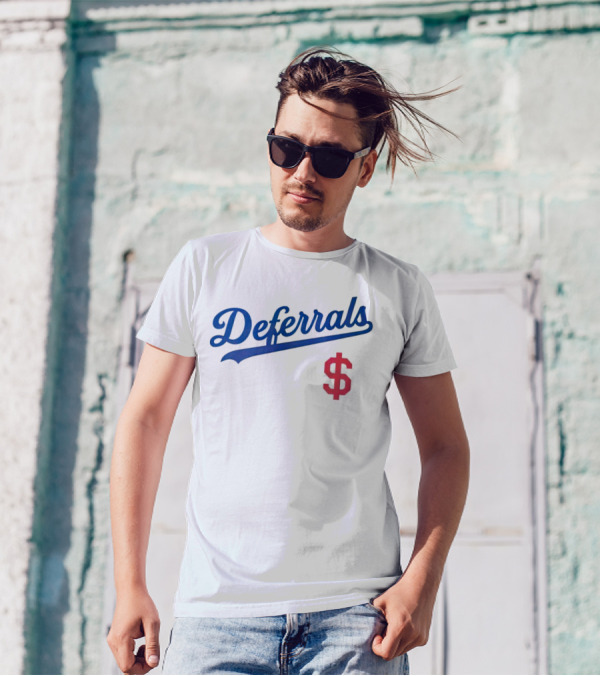 Los Angeles Deferrals Baseball Dollar Sign T-Shirt