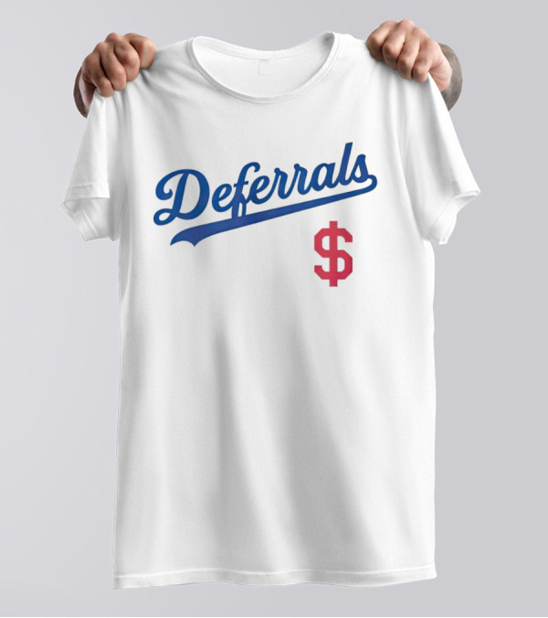 Los Angeles Deferrals Baseball Dollar Sign T-Shirt
