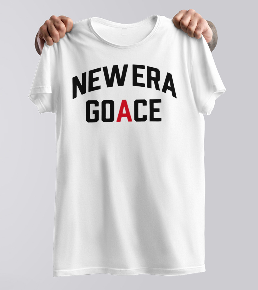 New Era Goace Black And Red Bold Arched Text T-Shirt