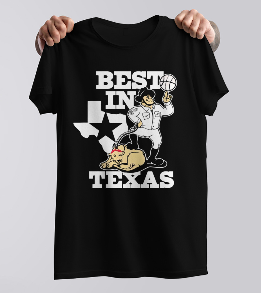 BEST IN TEXAS BASKETBALL STAR COWBOY AND PANTHER T-Shirt