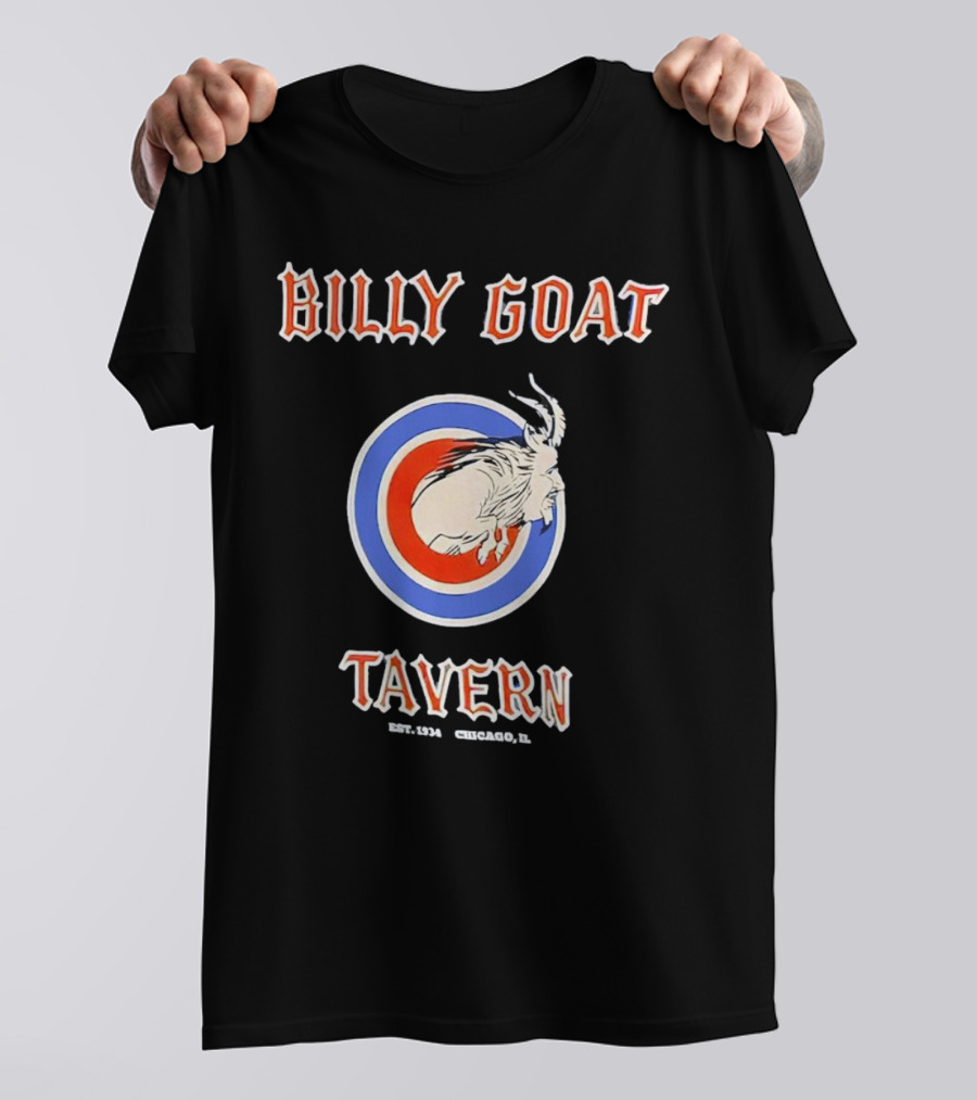 Billy Goat Tavern Chicago Est. 1934 Goat Circle Emblem T-Shirt