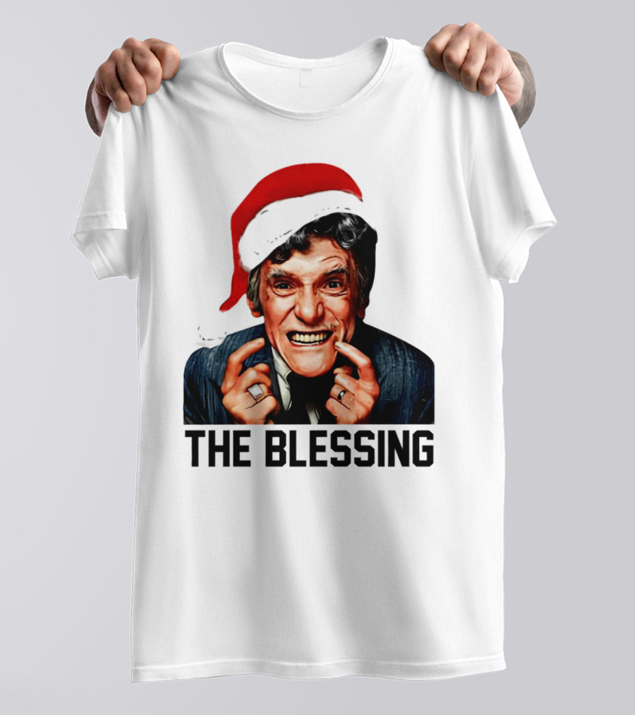 The Blessing Uncle Lewis Christmas Vacation Santa Hat T-Shirt