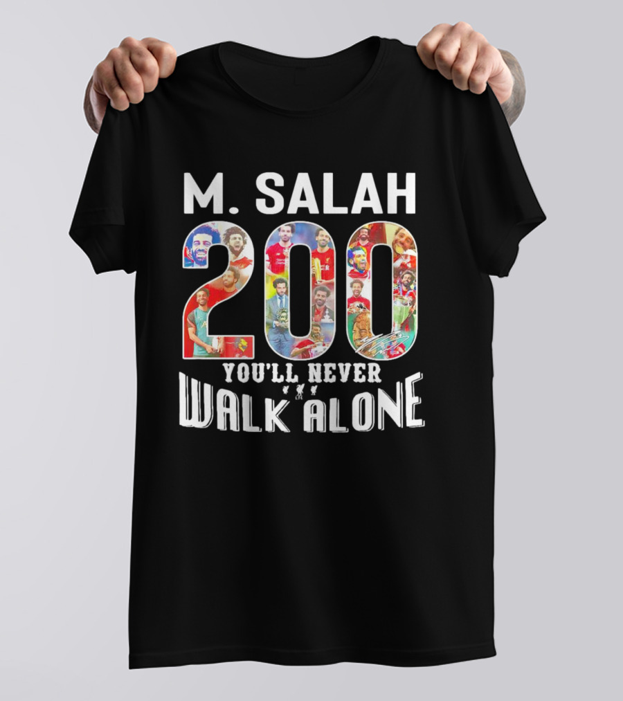 M Salah 200 You'll Never Walk Alone Football T-Shirt