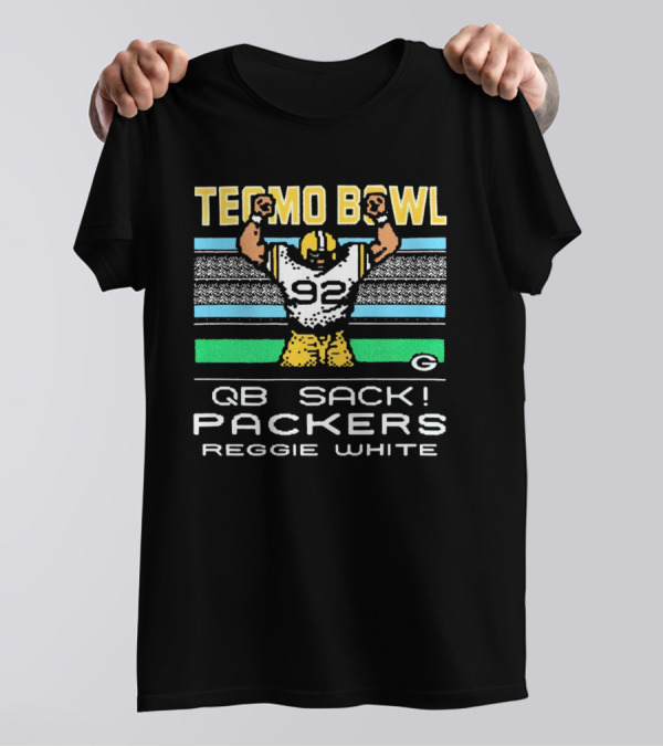 Tecmo Bowl QB Sack Packers Reggie White 92 T-Shirt
