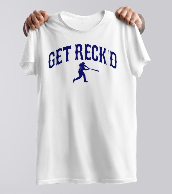 Get Reck'd Baseball 20 Autograph Player Swing T-Shirt