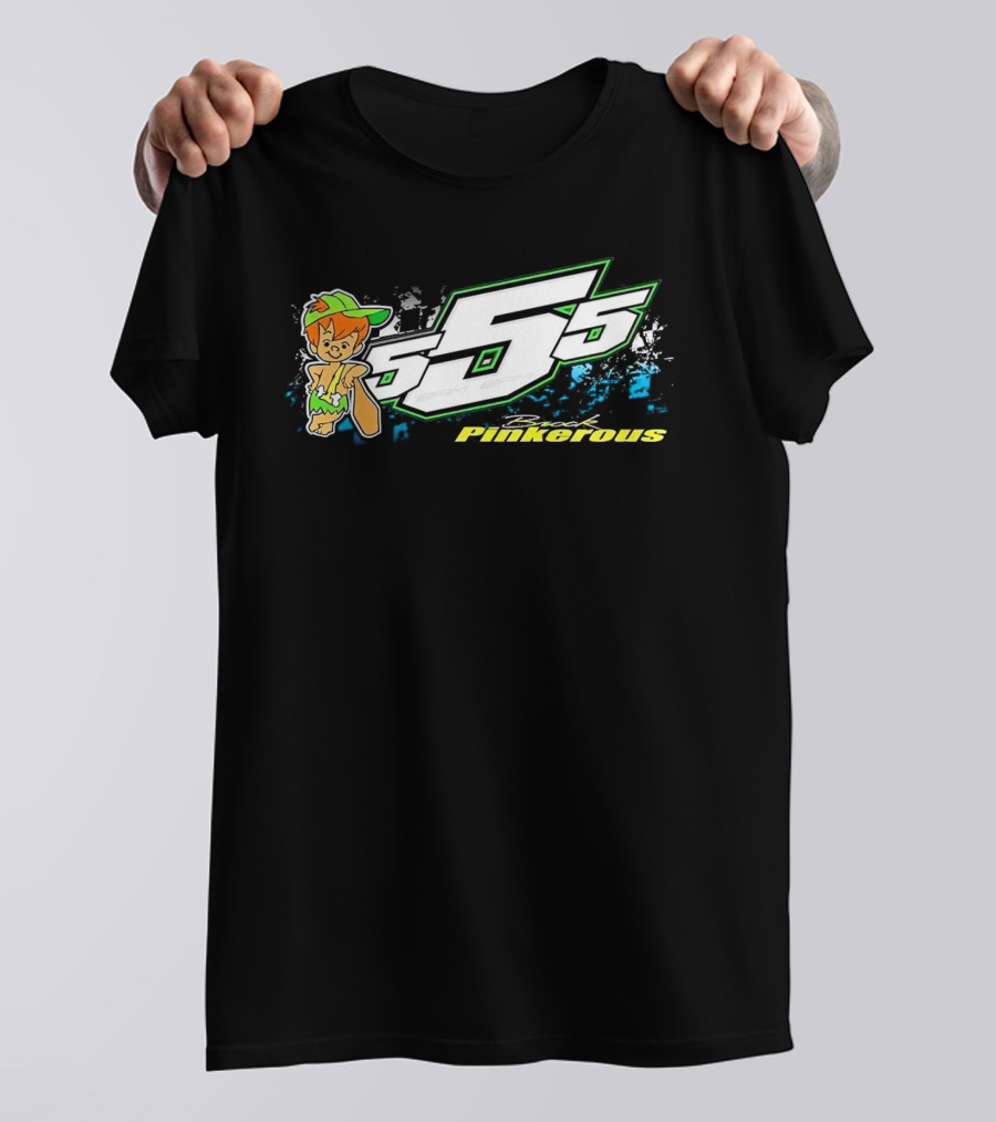 555 Brock Pinkerous Racing Cartoon Character T-Shirt
