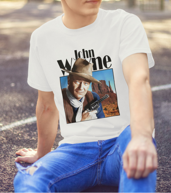 John Wayne Cowboy Western Movie Legend T-Shirt