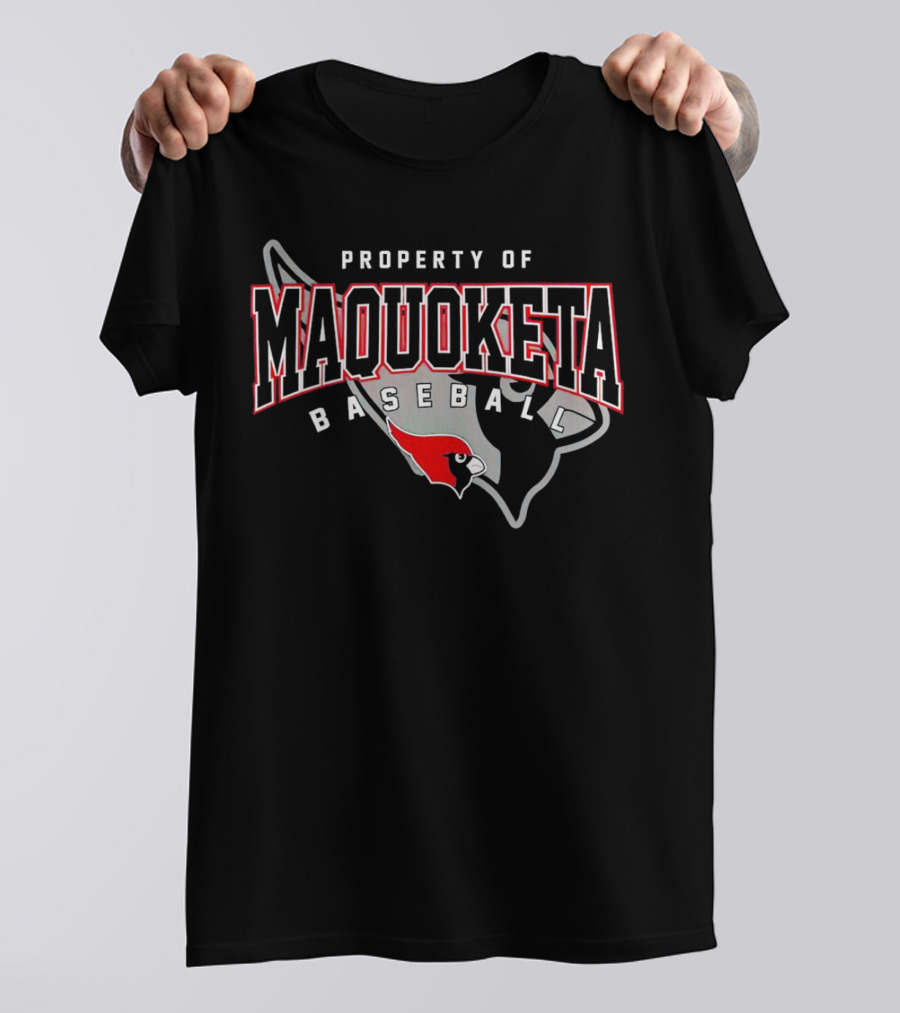 Property Of Maquoketa Baseball Louisville Cardinals T-Shirt