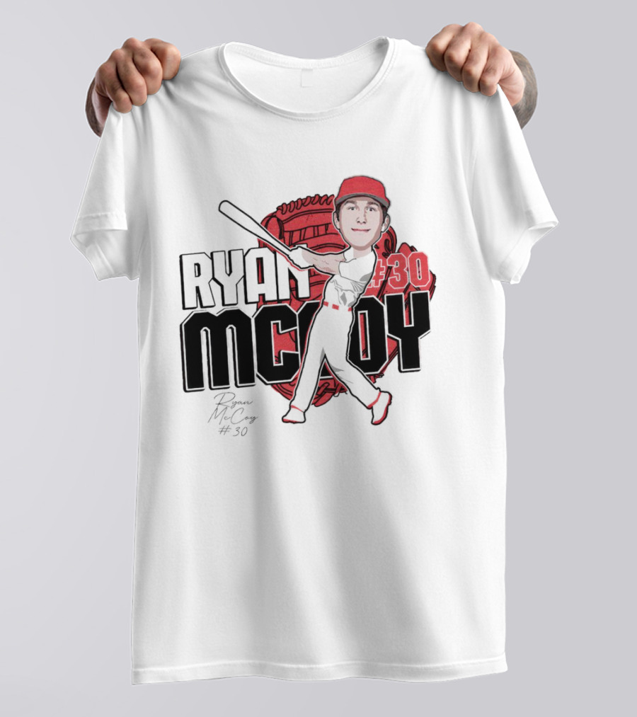 Ryan McCoy #30 Louisville Cardinals Baseball 2024 Signature T-Shirt