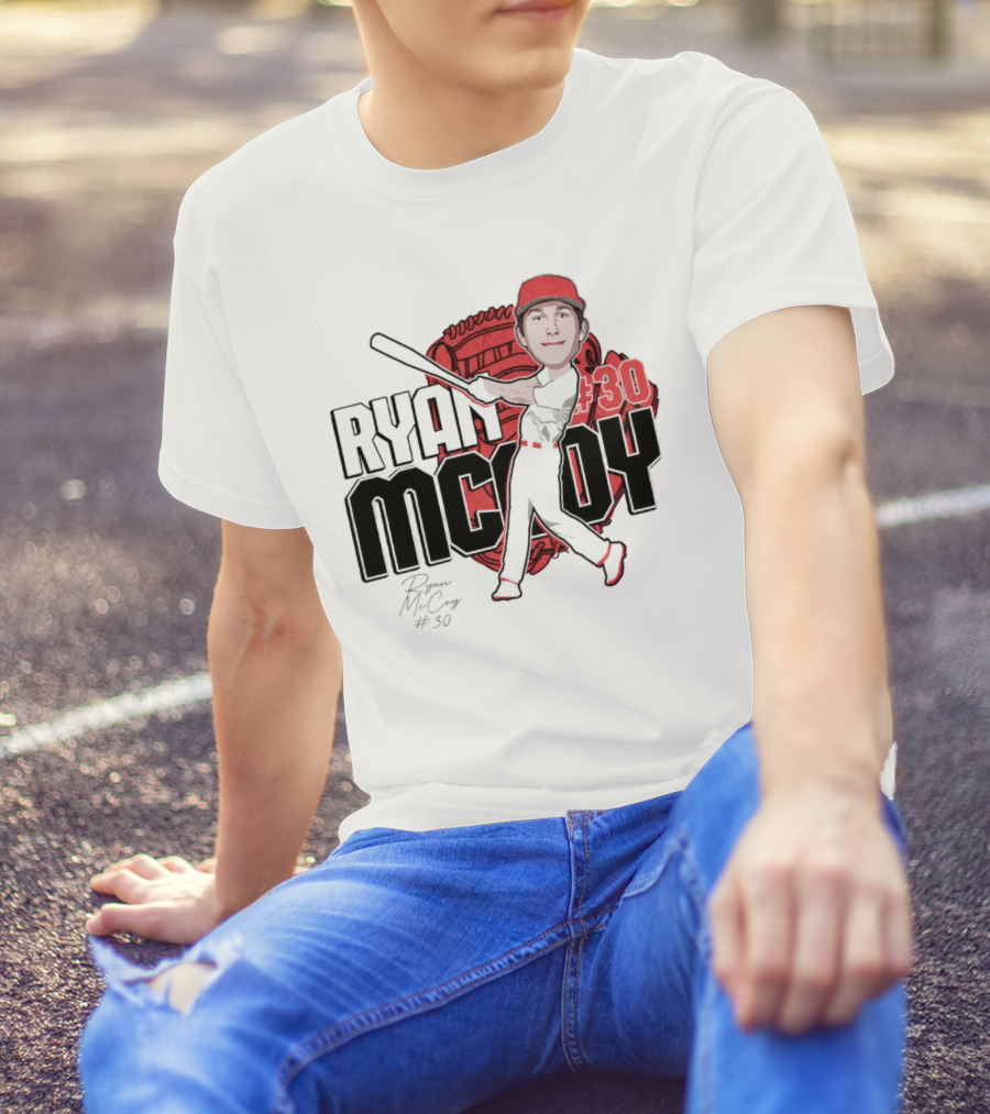 Ryan McCoy #30 Louisville Cardinals Baseball 2024 Signature T-Shirt