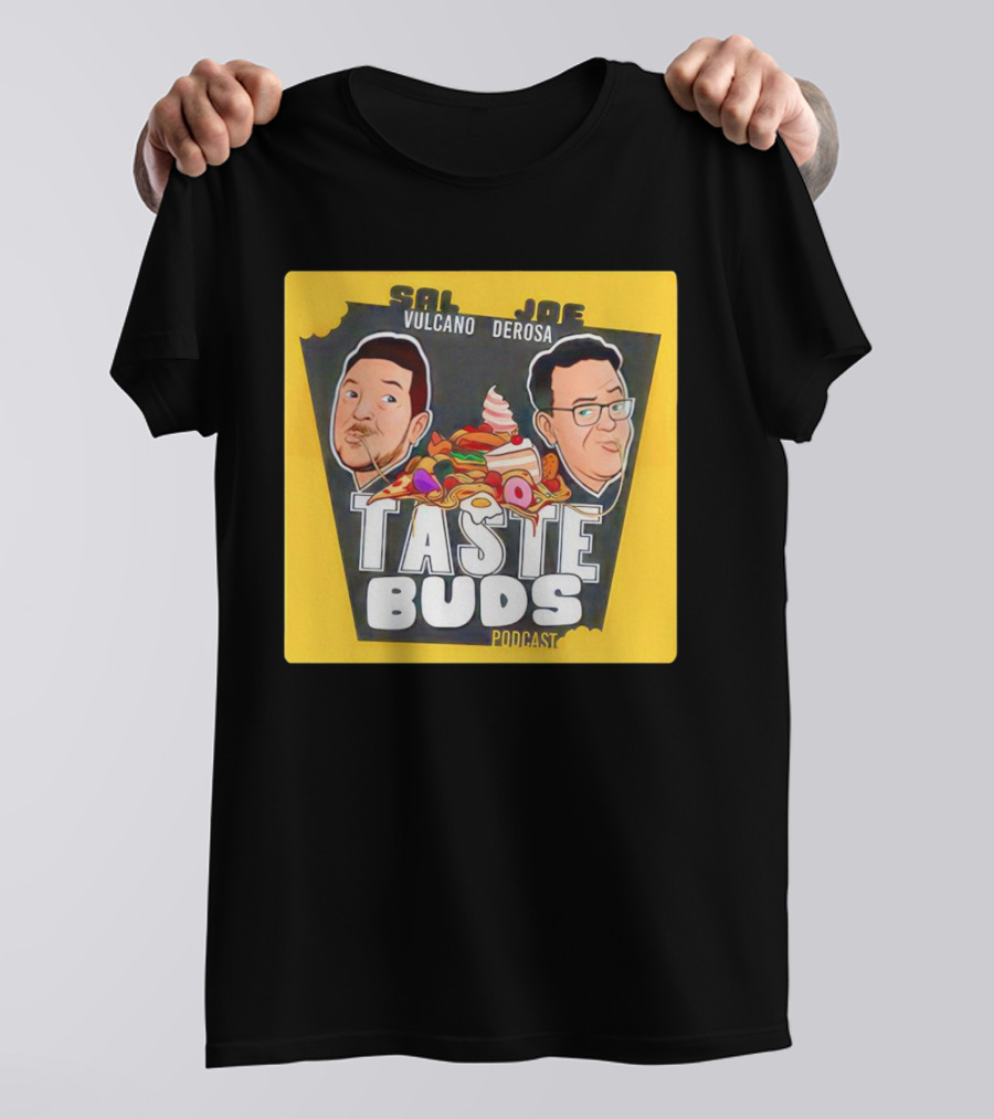 Sal Vulcano Joe Derosa Taste Buds Podcast Burger Ice Cream Collage T-Shirt