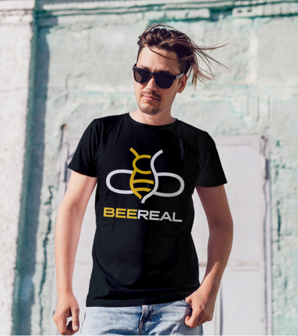 BeeReal Yellow And White Bee T-Shirt