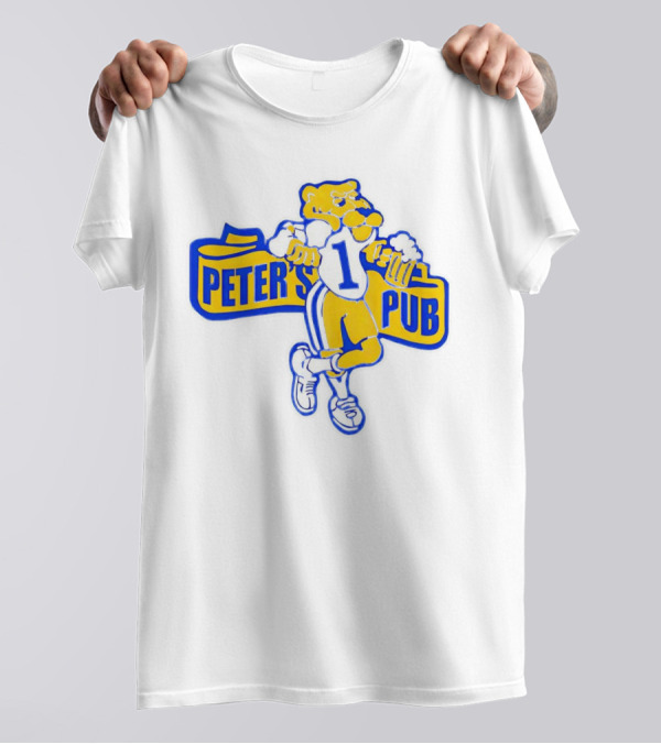 Peter's Pub Pittsburgh Mascot Holding Steins T-Shirt