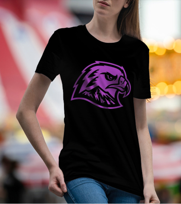 Portland Winterhawks Fight Cancer Night 2024 Pink Hawk T-Shirt