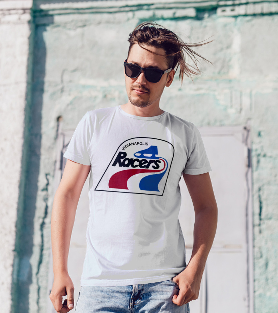 Indianapolis Racers Logo World Hockey Association T-Shirt