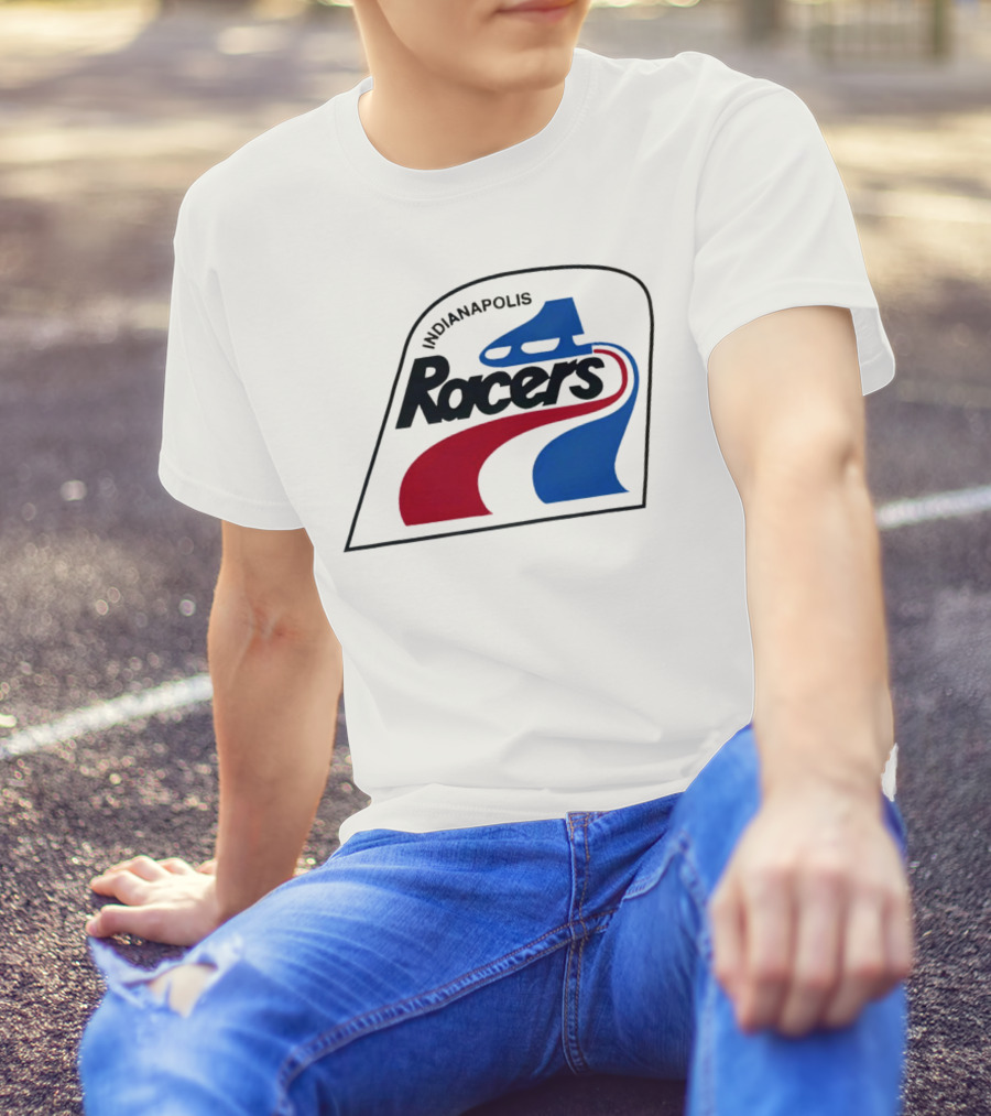 Indianapolis Racers Logo World Hockey Association T-Shirt