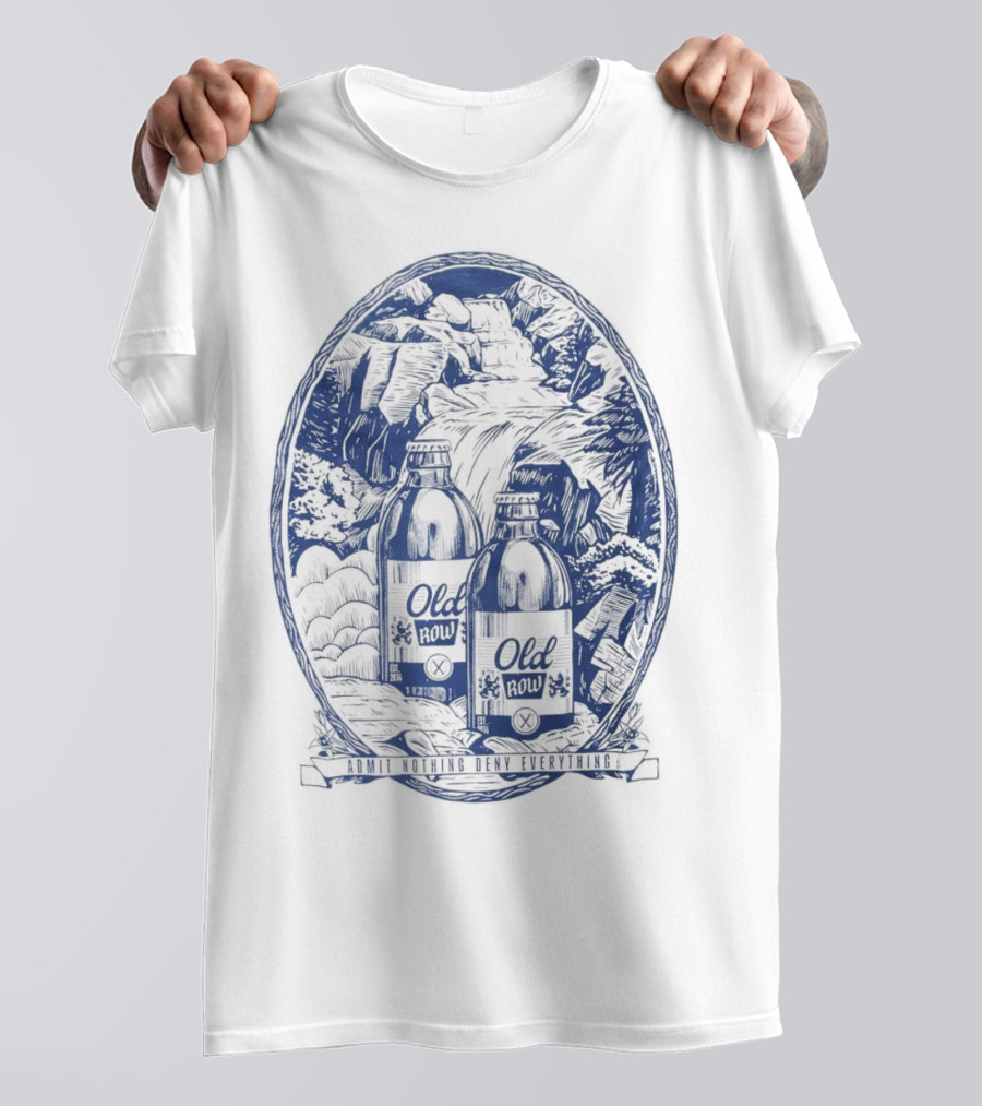 Old Row Stubby Waterfall Admit Nothing Deny Everything T-Shirt