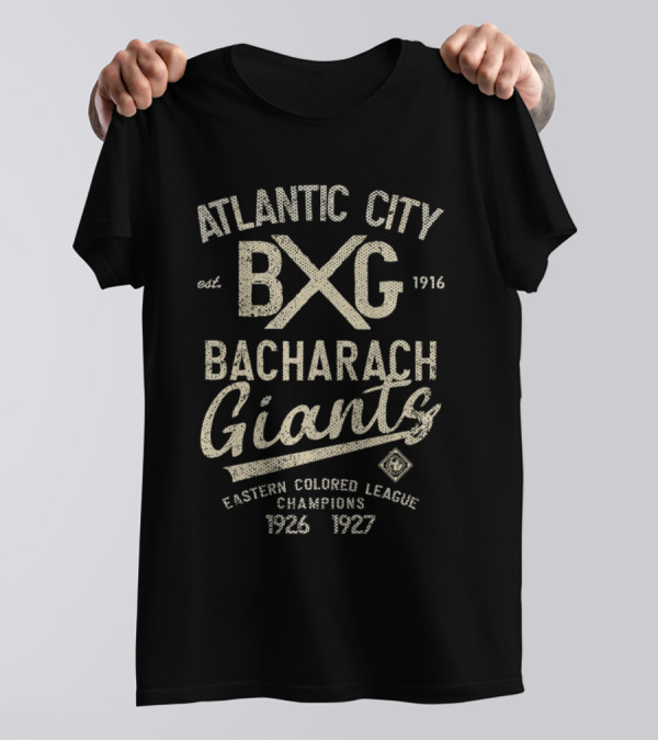 Atlantic City BXG Bacharach Giants Est. 1916 Eastern Colored League Champions 1926 1927 T-Shirt