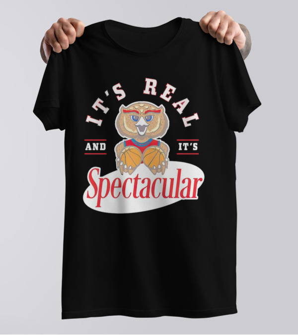 IT'S REAL AND IT'S SPECTACULAR BASKETBALL OWL WITH HOOP EYES T-Shirt