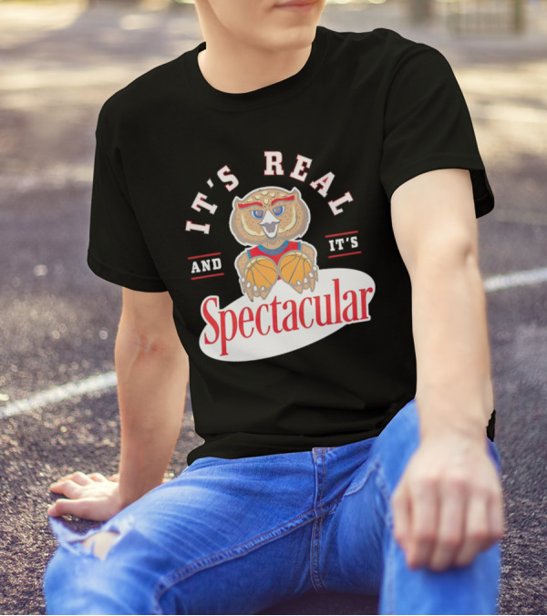 IT'S REAL AND IT'S SPECTACULAR BASKETBALL OWL WITH HOOP EYES T-Shirt
