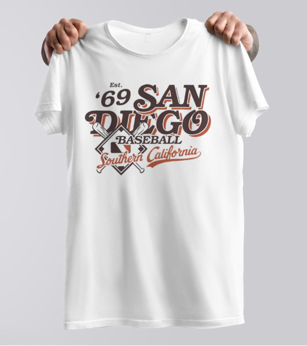 San Diego Baseball Est. '69 Southern California T-Shirt