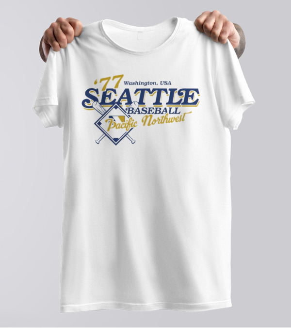 '77 Seattle Baseball Pacific Northwest Washington USA T-Shirt