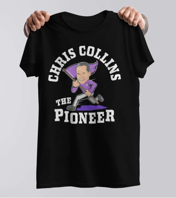 Chris Collins The Pioneer With Northwestern Flag T-Shirt