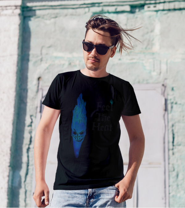 Feel The Heat Hades Blue Flame Face T-Shirt