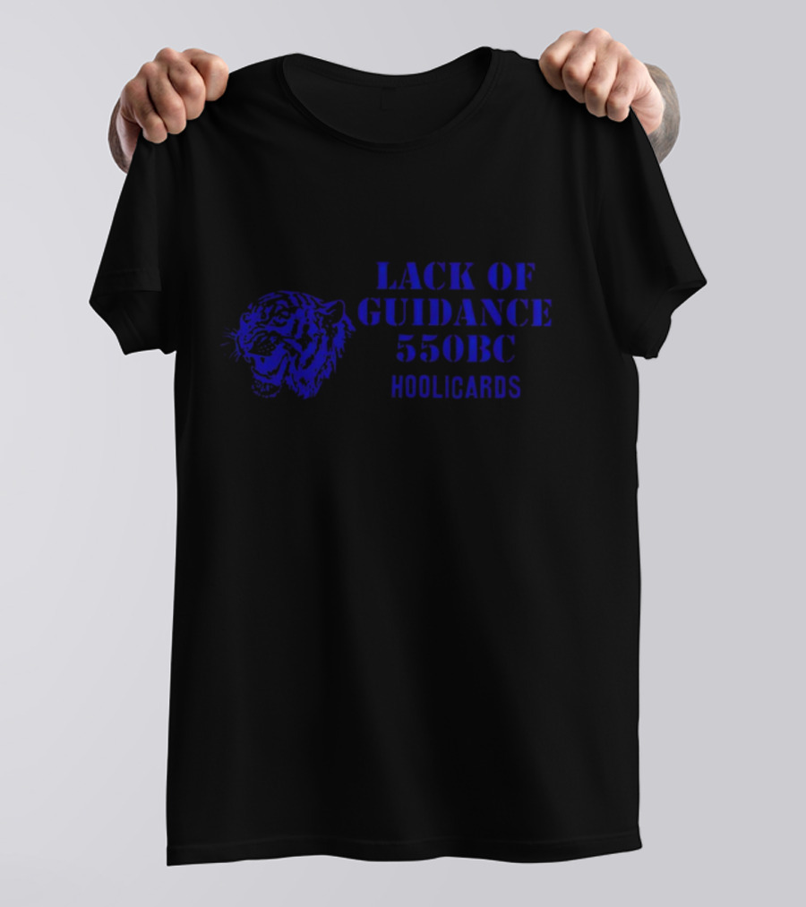 Lack Of Guidance 550BC Hoolicards Tiger Face T-Shirt