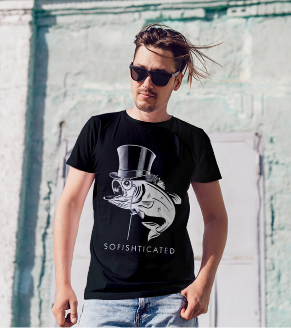 Sofishticated Fish In Top Hat And Monocle T-Shirt