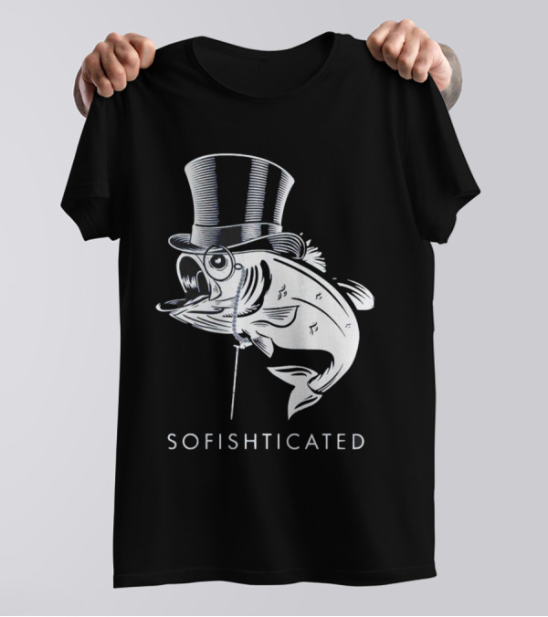 Sofishticated Fish In Top Hat And Monocle T-Shirt