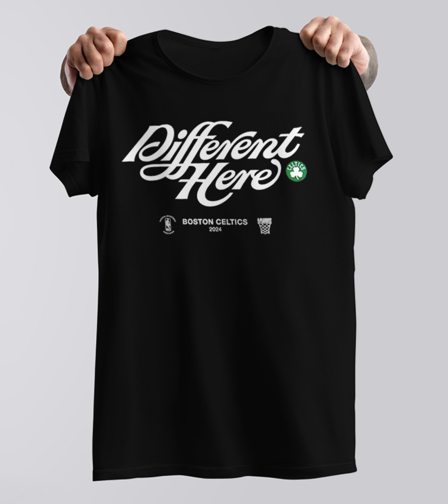 Different Here Boston Celtics 2024 NBA Basketball T-Shirt