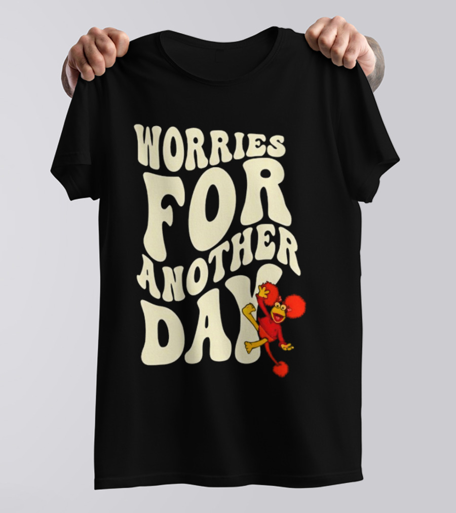 Fraggle Rock Worries For Another Day Red Muppet Character T-Shirt