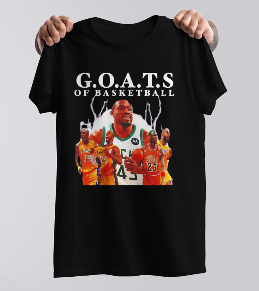 G.O.A.T.S Of Basketball NBA Players Legends T-Shirt