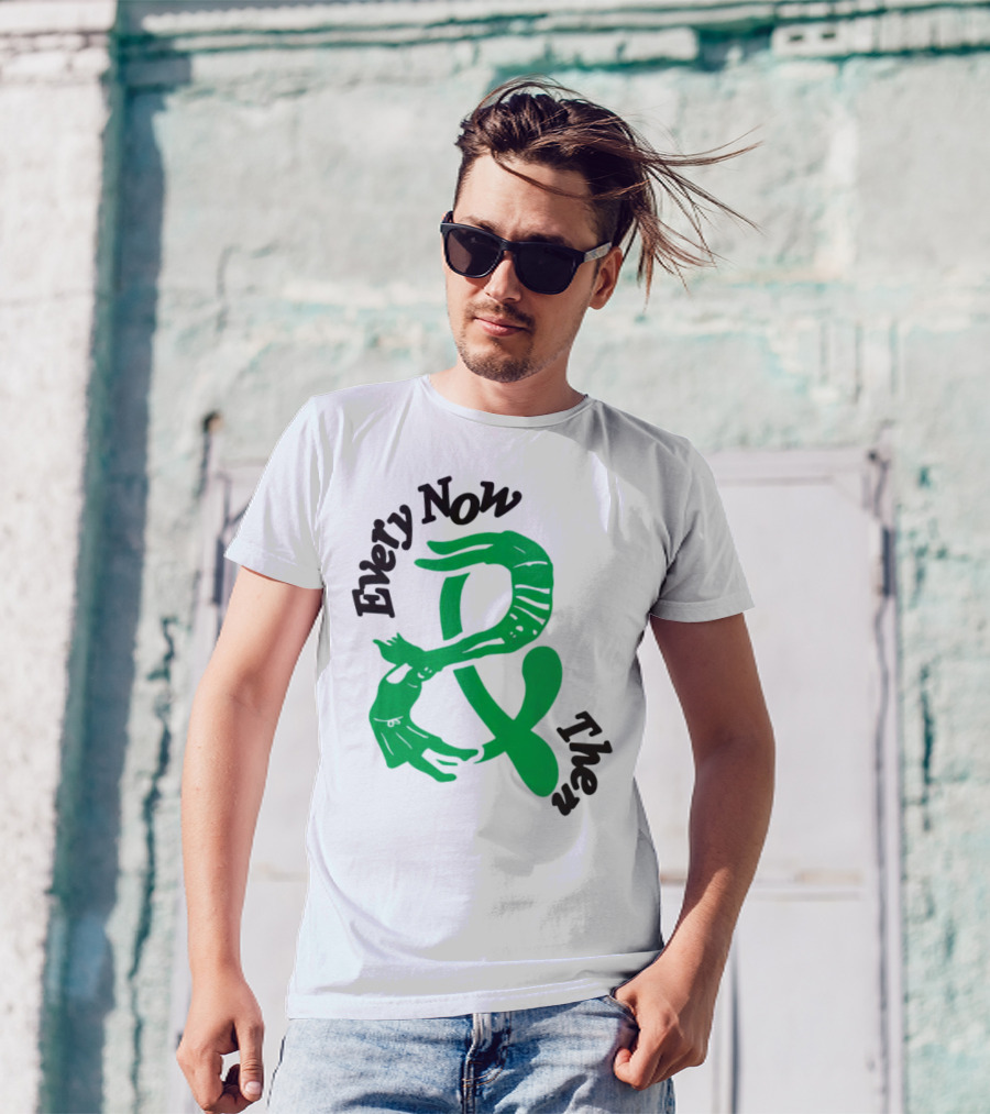 Every Now And Then Skeleton Green Dance T-Shirt